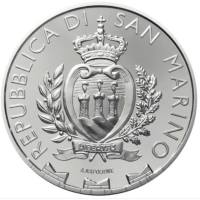 San Marino 10 euroa proof 2023 - 15 vuotta San Marinon vanhankaupungin ja Titano-vuoren sisällyttämisestä Unescon maailmanperintöluetteloon