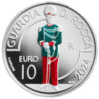 San Marino 10 euroa proof 2024 - San Marinon sotilas- ja poliisijoukot - Linnoitusvartija