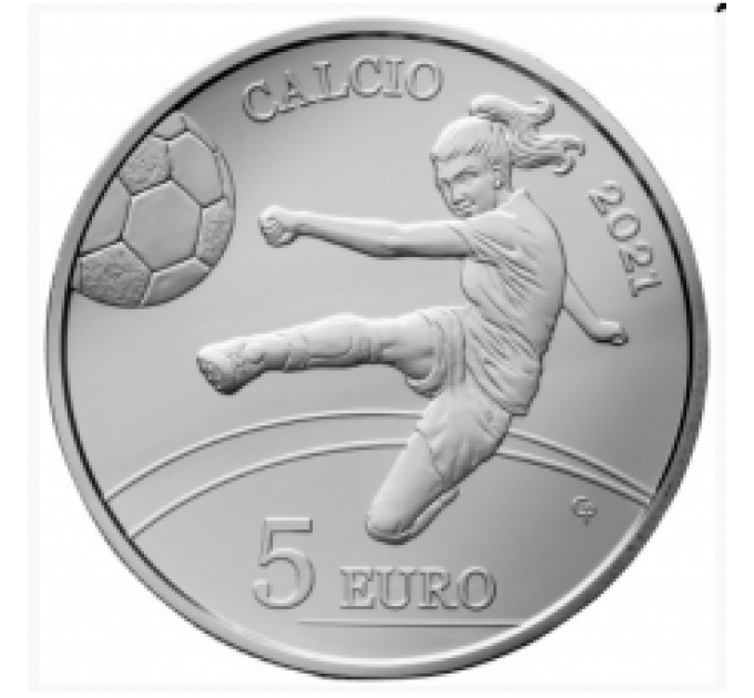 San Marino 5 euroa proof 2021 - Jalkapallo  