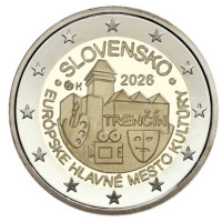 Slovakia 2 euroa UNC 2026 - Trencin