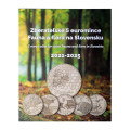  Slovakia 5 euroa UNC 2021 - 2025 - Fauna and Flora Slovakiassa + Albumi