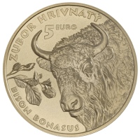  Slovakia 5 euroa UNC 2024 - Fauna and Flora Slovakiassa - Euroopan biisoni