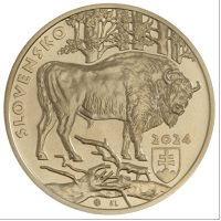  Slovakia 5 euroa UNC 2024 - Fauna and Flora Slovakiassa - Euroopan biisoni