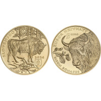  Slovakia 5 euroa UNC 2024 - Fauna and Flora Slovakiassa - Euroopan biisoni