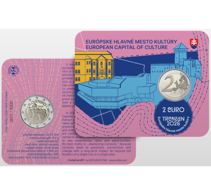 Slovakia 2 euroa BU 2026 - Trencin
