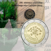 Slovenia 2 euroa BU 2010 - 200 vuotta Ljubljanan kasvitieteellinen puutarha  