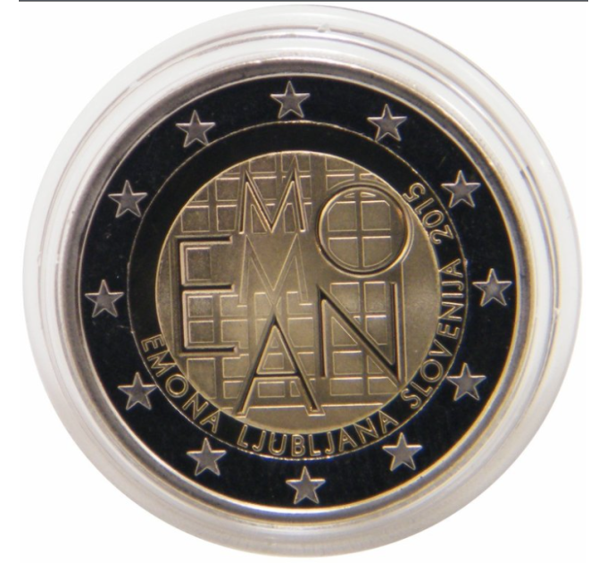 Slovenia 2 euroa proof 2015 - 2000 vuotta Emonan perustamisesta - Ljubljana