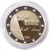 Slovenia 2 euroa proof 2016 - 25 vuotta itsenäisyyttä