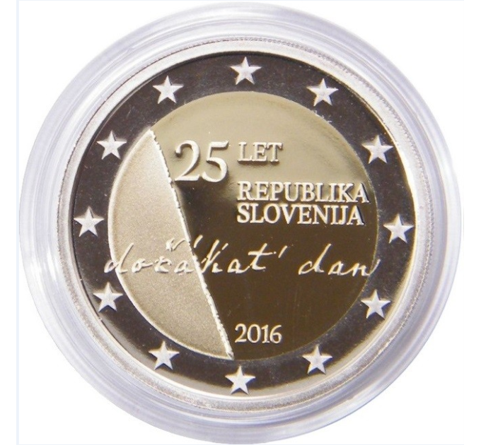 Slovenia 2 euroa proof 2016 - 25 vuotta itsenäisyyttä