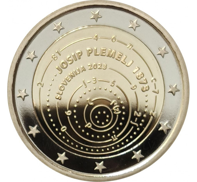 Slovenia 2 euroa proof 2023 - 150 vuotta Josip Plemeljin syntymästä