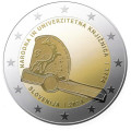 Slovenia 2 euroa proof 2024 - Kansallis- ja yliopistokirjasto 250 vuotta