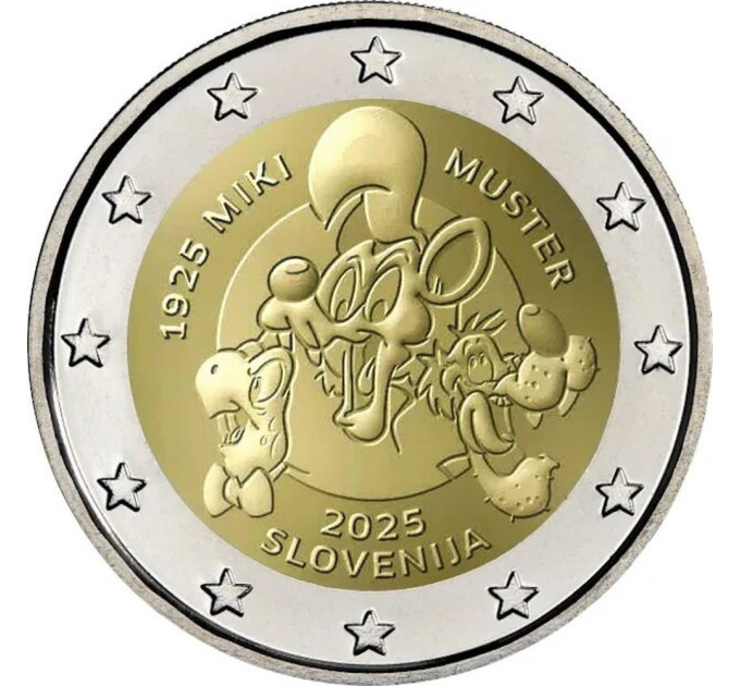 Slovenia 2 euroa proof 2025 - MIKI MUSTER