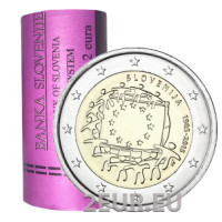 Slovenia 2 euroa rulla 2015 - 30 vuotta EU:n lippua