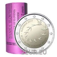 Slovenia 2 euroa rulla 2017 - Euron 10-vuotisjuhla