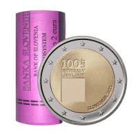 Slovenia 2 euroa rulla 2019 - Ljubljanan yliopiston perustamisen 100 vuotta