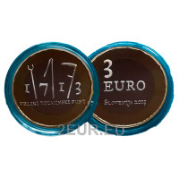 Slovenia 3 euroa proof 2013 - Tolminin talonpoikien kapinan 300-vuotispäivä  