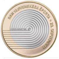 Slovenia 3 euroa UNC 2023 - Kansallinen vapaapäivä Slovenian urheilupäivä