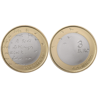 Slovenia 3 euroa UNC 2023 - 110 vuotta slovenialaisen kirjailijan Boris Pahorin syntymästä
