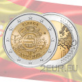 Espanja 2 euroa rullaa 2012 - 10 vuotta eurokäteistä