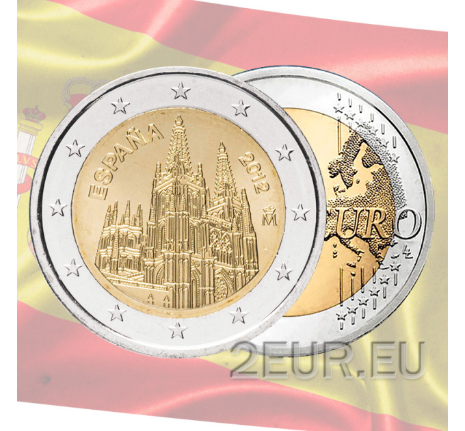 Espanja 2 euroa UNC 2012 - Burgosin katedraali