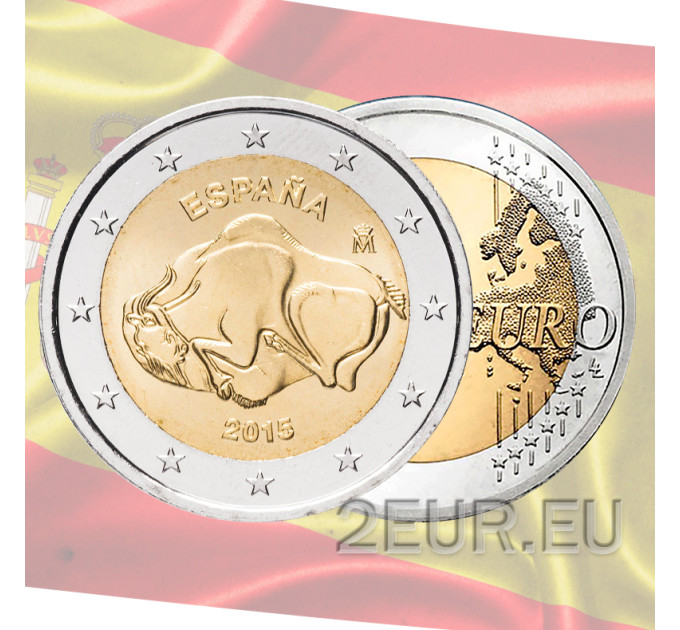 Espanja 2 euroa UNC 2015 - Altamiran luola