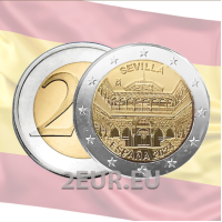 Espanja 2 euroa UNC 2024 - Sevillan katedraali