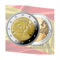 Espanja 2 euroa UNC 2022 - 500 vuotta Juan Sebastian Elcanon ensimmäisestä maailmanympärimatkasta
