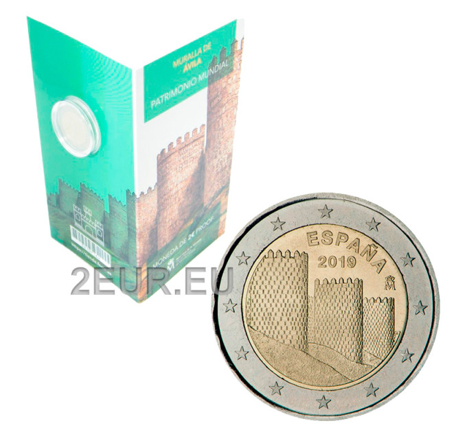 Espanja 2 euroa proof 2019 - Avilan vanhakaupunki  