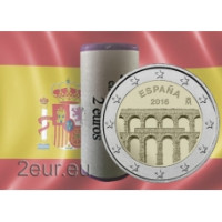 Espanja 2 euroa rullaa 2016 - Segovian vanha kaupunki ja sen akvedukti