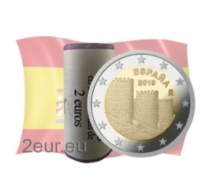 Espanja 2 euroa rullaa 2019 - Avilan vanhakaupunki