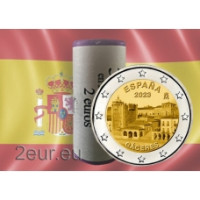 Espanja 2 euroa rullaa 2023 – Site du patrimoine mondial de l'UNESCO - Vieille ville de Cáceres