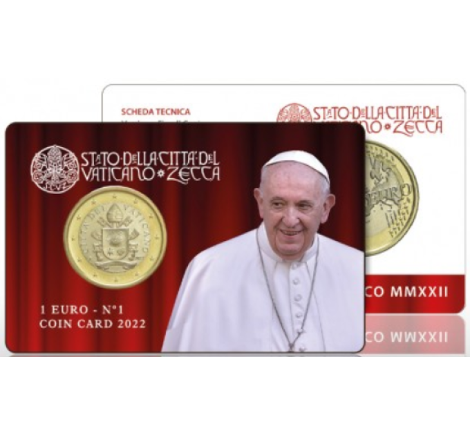 Vatikaani 1 EURO BU 2022 - №1