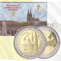 Vatikaani 2 euroa BU 2005 - XX. Maailman nuorisopäivä Kölnissä - Numiscover
