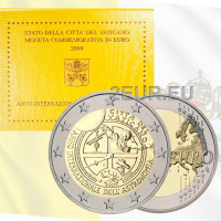 Vatikaani 2 euroa BU 2009 - kansainvälinen tähtitieteen vuosi