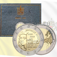 Vatikaani 2 euroa BU 2020 - 500 vuotta Raffaelin kuolemasta
