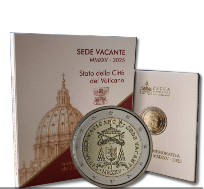Vatikaani 2 euroa BU 2025 - Sede Vacante MMXXV
