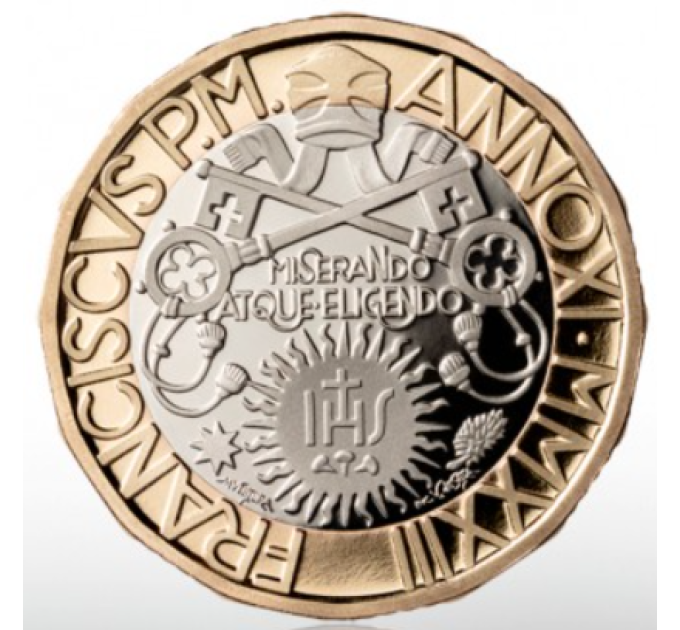 Vatikaanin 5 euron proof 2023 - 100 vuotta Don Lorenzo Milanin syntymästä