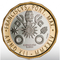 Vatikaanin 5 euron proof 2024 - 650 vuotta Francesco Petrarchin kuolemasta