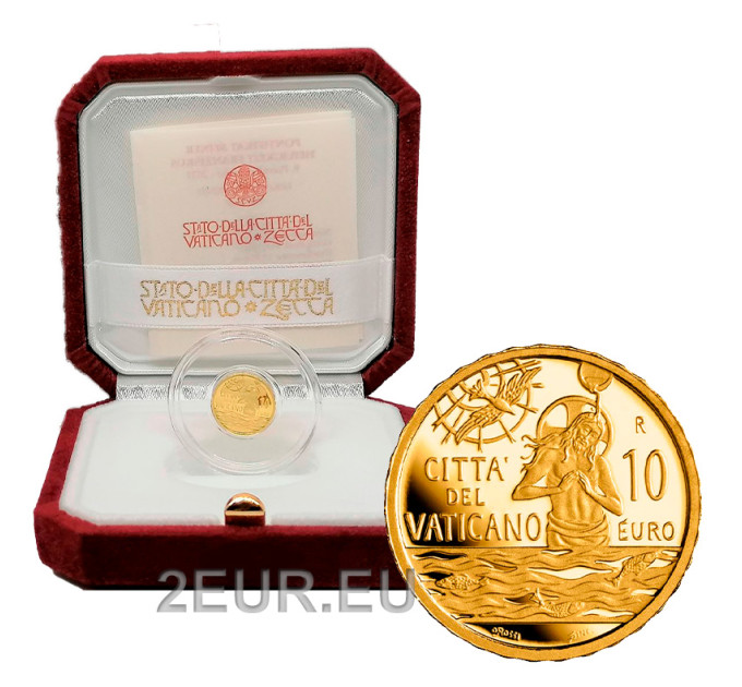 Vatikaanin 10 euron kulta proof 2021 - Kaste