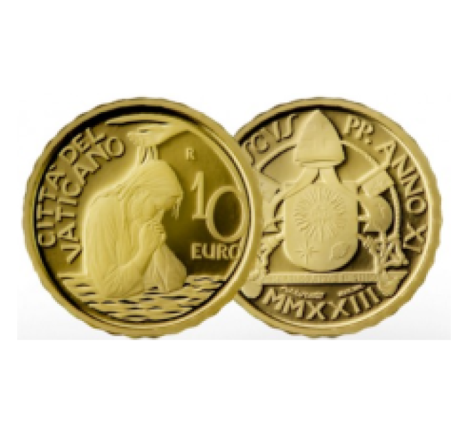Vatikaanin 10 euron kulta proof 2023 - Kaste