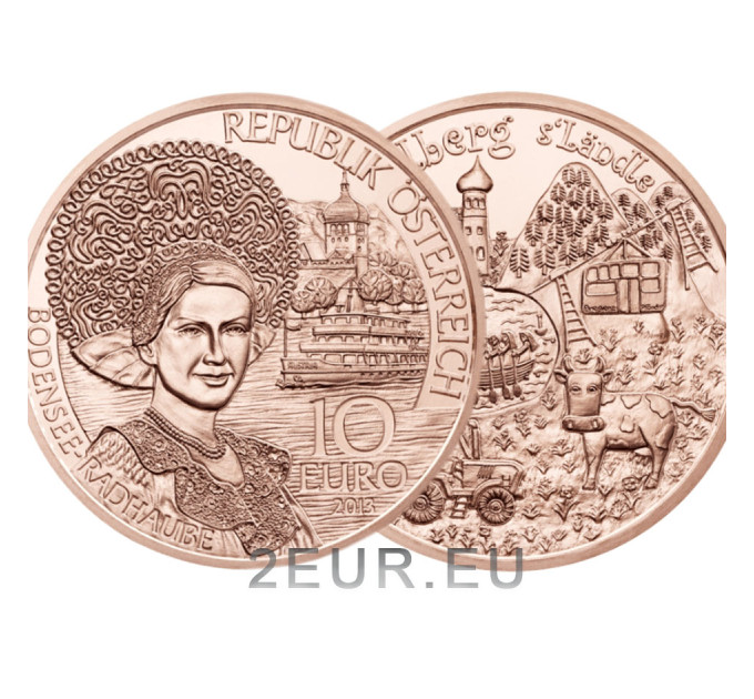 Itävalta 10 euron kolikon 2013 - Vorarlberg