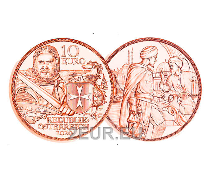 Itävalta 10 euron kolikon 2020 - Fortitude uncirculated