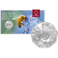 Itävalta 5 euron Hopeakolikko 2023 - The Waggle Dance - Mehiläiset 