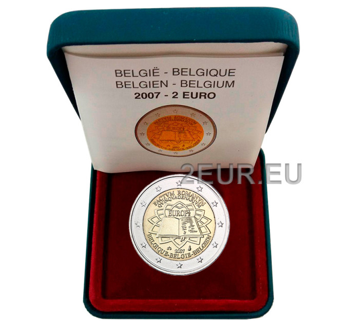 Belgia 2 euroa proof 2007 - Rooman sopimus 
