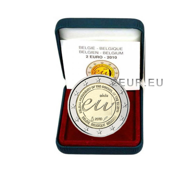 Belgia 2 euroa proof 2010 - EU:n puheenjohtajuus 