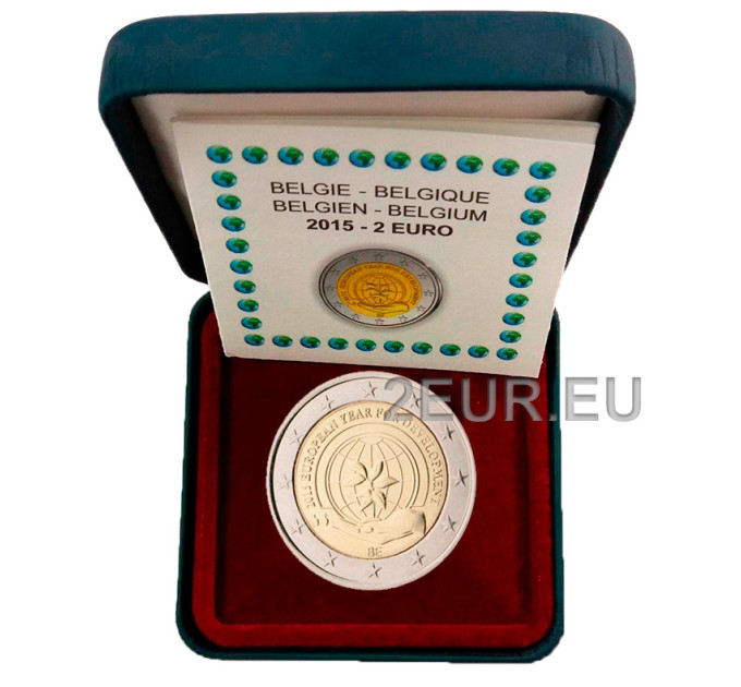 Belgia 2 euroa proof 2015 - Kehityksen vuosi 