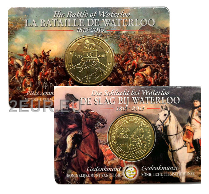  Belgian 2,5 euron BU 2015 - 200 vuotta taistelua Waterloossa