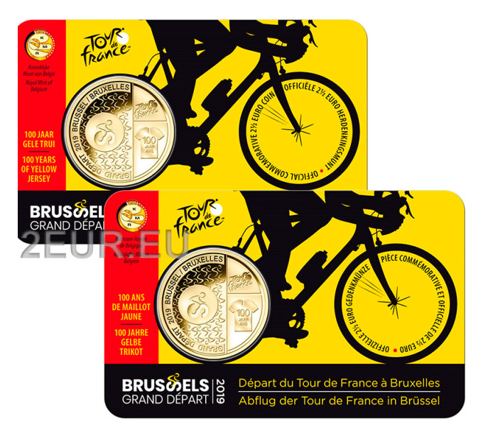  Belgian 2,5 euron BU 2019 - Grand dapart brussels - FR+NL