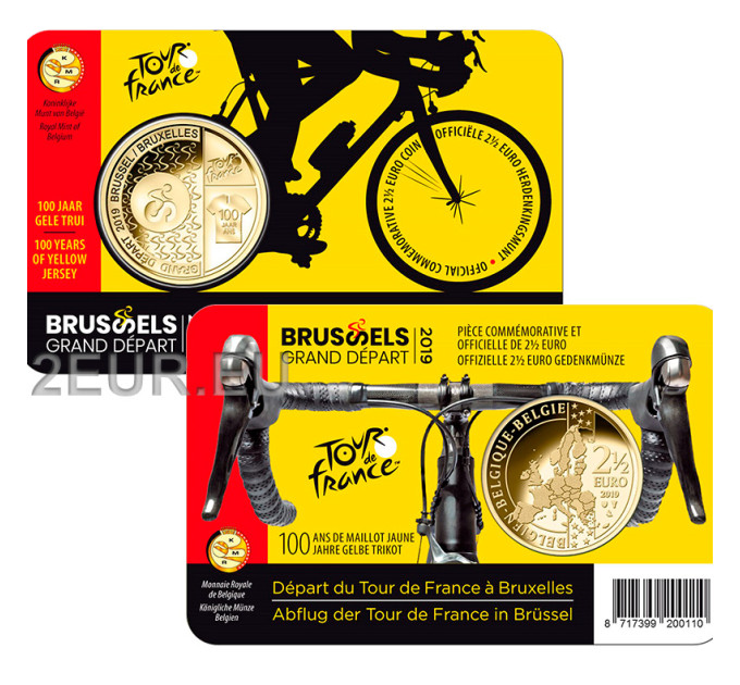  Belgian 2,5 euron BU 2019 - Grand dapart brussels - NL