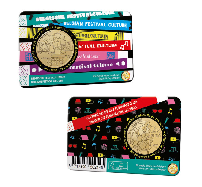 Belgia 2,5 euron BU 2023 - Belgian festivaalikulttuuri - NL